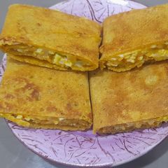 A picture of Protein-pack Sattu Cheela(roasted gram flour pancake).