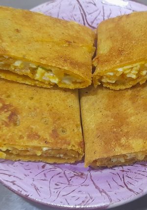 A picture of Protein-pack Sattu Cheela(roasted gram flour pancake).