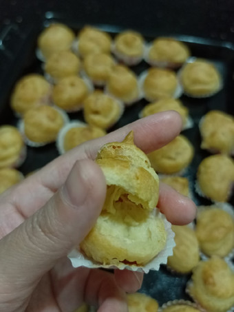 Cara Membuat Mini Soes/sus with Vanilla &amp; Chocolate Vla Rumahan