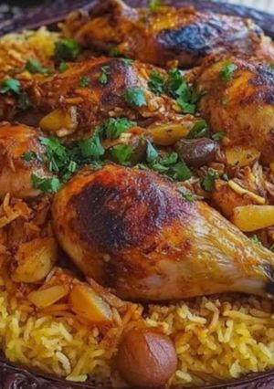 صورة لوصفة كبسه بالدجاج