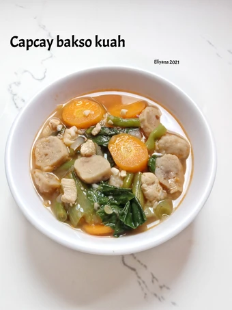 Langkah Gampang Menyiapkan Resep Cap cay bakso kuah yang Lezat Anti Ribet, Mantap Sekali