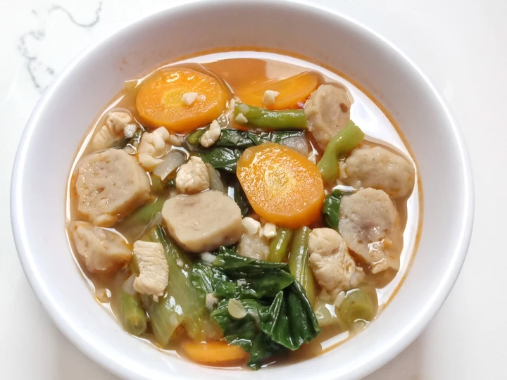 Langkah Gampang Menyiapkan Resep Cap cay bakso kuah yang Lezat Anti Ribet, Mantap Sekali