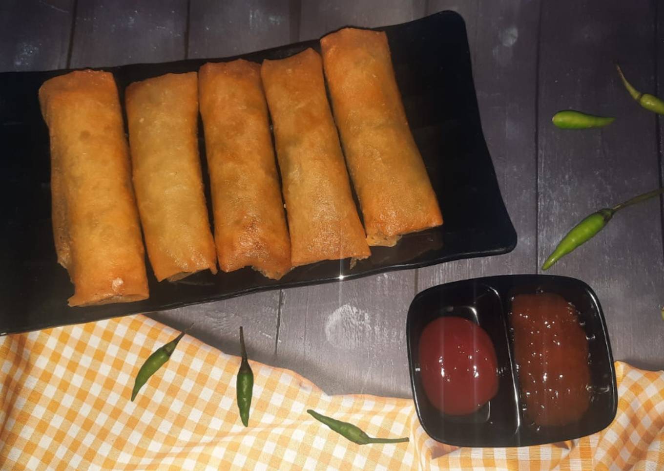 Lumpia isi sayur & ayam