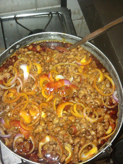 A picture of Spicy beans.