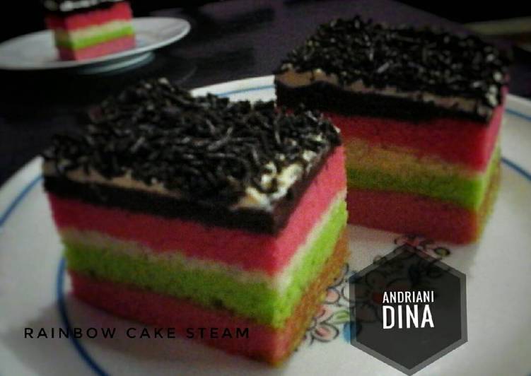 Rainbow Cake Steam Ny. Liem