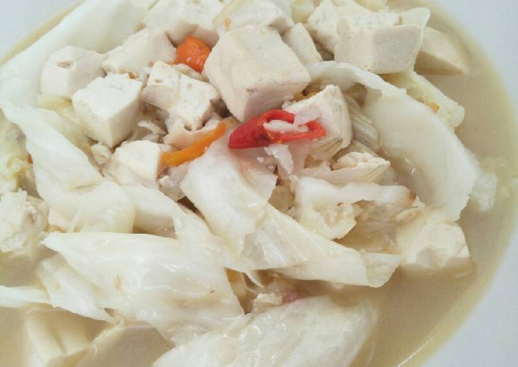 Tumis tahu campur kol pedas ala Uni Ria