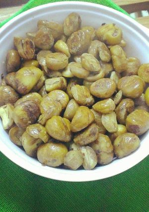 Hình của món Hạt dẻ rang bơ.