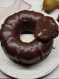 Bundt cake al cioccolato e pere al rum 🍐🍫