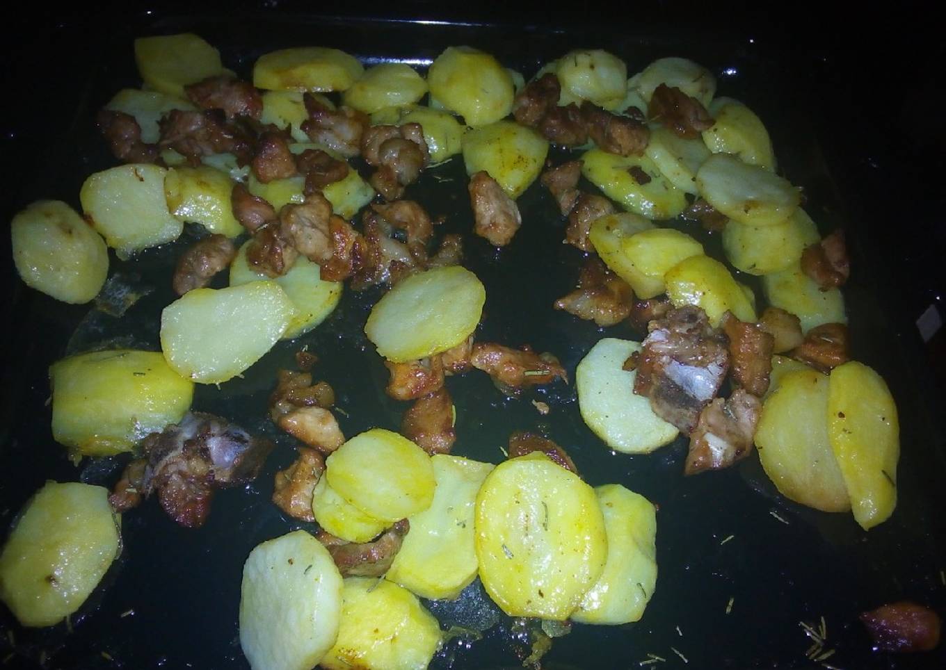 Pork and rosemary potatoes #AuthorMarathon