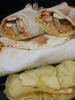 Una foto de Wraps de lomo y coleslaw