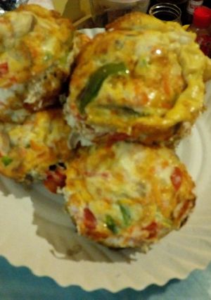 A picture of Baked eggs.