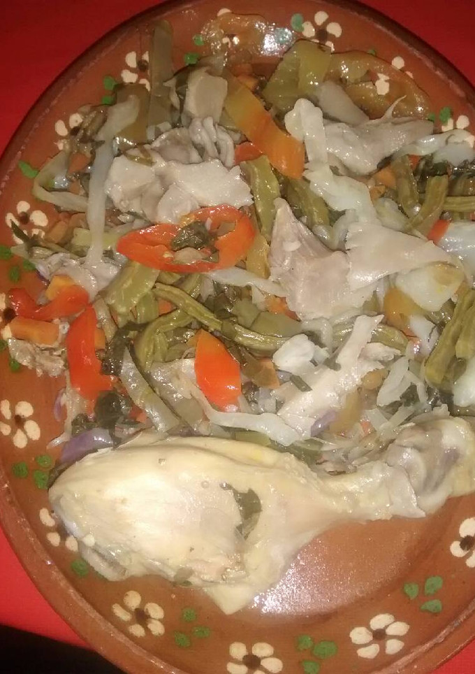 Una foto de Pollo al vapor