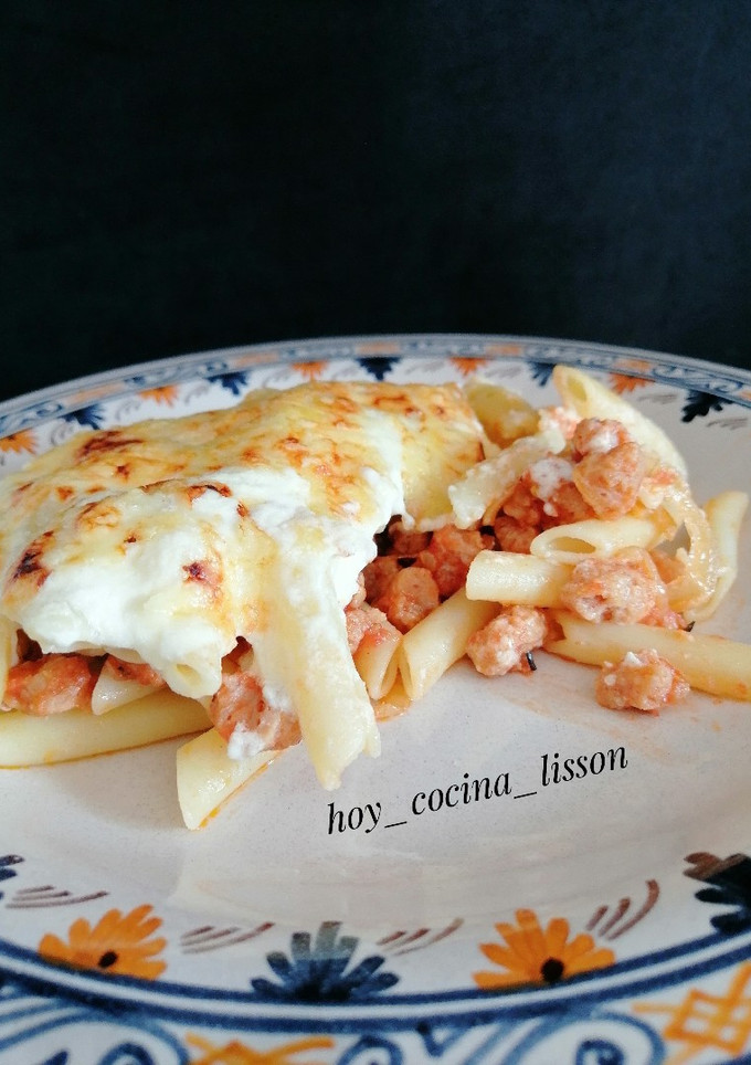 Una foto de Macarrones del cardenal vegetarianos