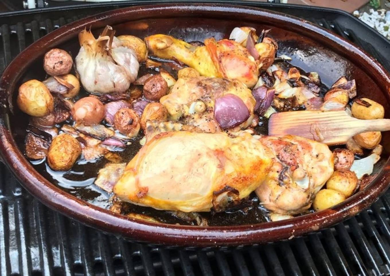 Pollo rico a la parrilla