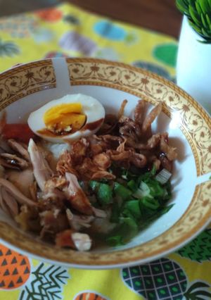 Foto resep Bubur Ayam lobak manis