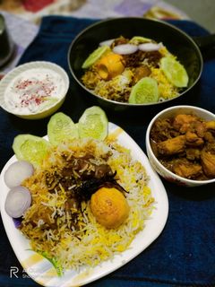 চিকেন দম বিরিয়ানী (chicken Dum biriyani recipe in Bengali) রেসিপির প্রধান ছবি