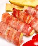 🥓 Bacon Xông Khói Cuộn Bí Ngòi