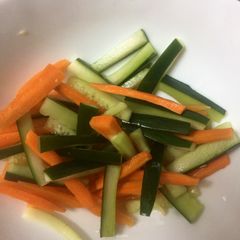 A picture of Carrot & Cucumber salad.