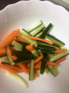 A picture of Carrot & Cucumber salad.