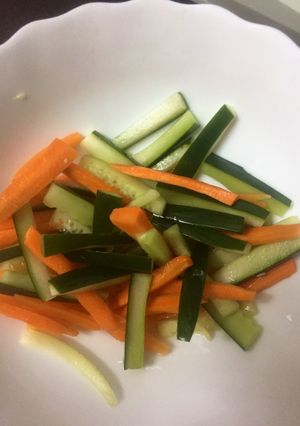 A picture of Carrot & Cucumber salad.