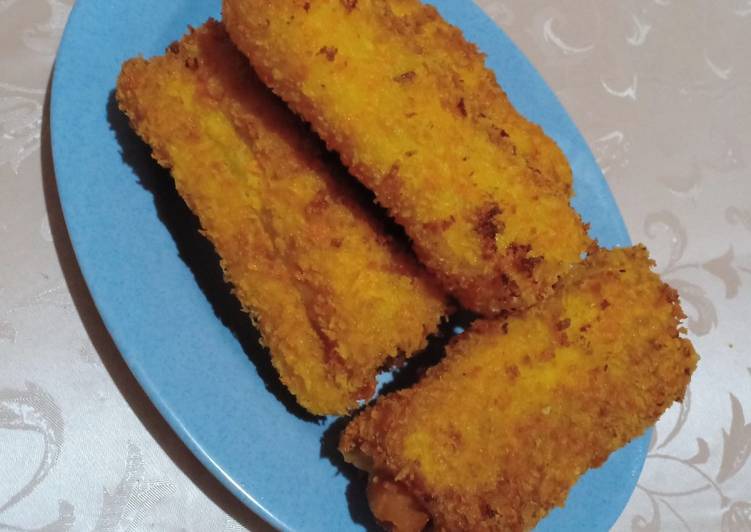Bagaimana Membuat Roti gulung sosis mozarella, Menggugah Selera