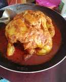 Pollo estilo barbacoa roja