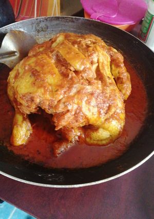 Una foto de Pollo estilo barbacoa roja