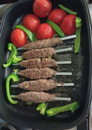عکسی از دستور کباب تابه ای سیخی