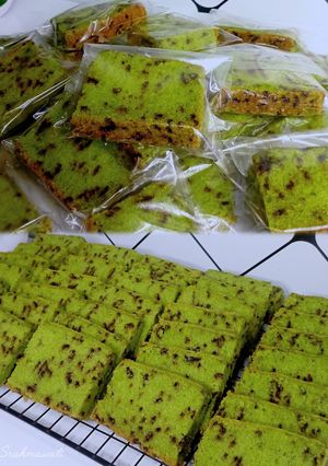 Foto resep Bolu mentega pandan messes / butter cake