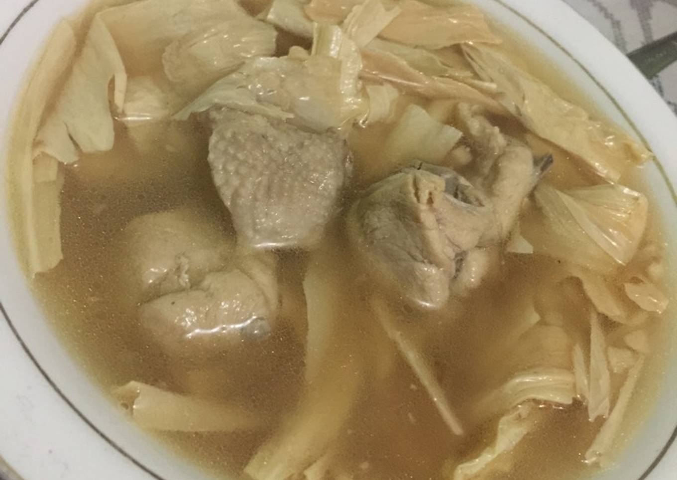 Soup Ayam kembang tahu