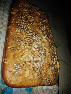 Una foto de Budín de banana integral