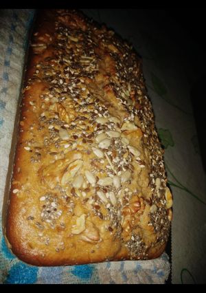 Una foto de Budín de banana integral