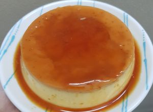 Hình của món Bánh flan- công thức số lượng nhỏ cho người mới tập làm.