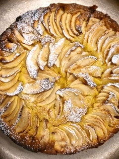 Apfel-Vanillepuddingkuchen Rezepthauptbild