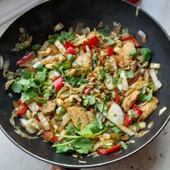 A picture of Chinese cabbage stirfry.