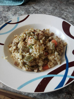 Foto principal de Arroz frito con verduras y carne picada