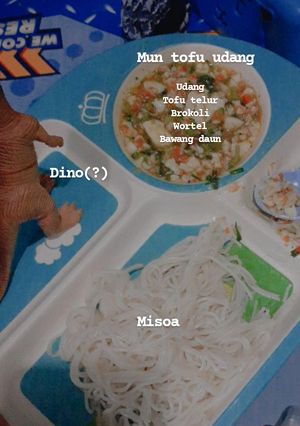 Foto resep Mun Tofu Udang MPASI 1 Tahun+