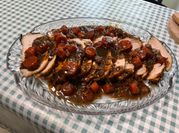 Une photo de marinade porc miel