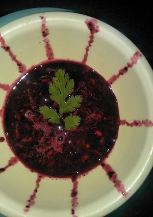 A picture of Anar ki chutney.