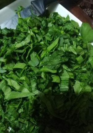 A picture of Freeze spinach for pakore.