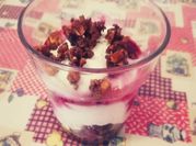 Una foto di pavesini e yogurt