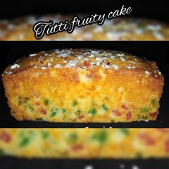 Tutti fruity cake with ghee A picture of Tutti fruity cake with ghee.