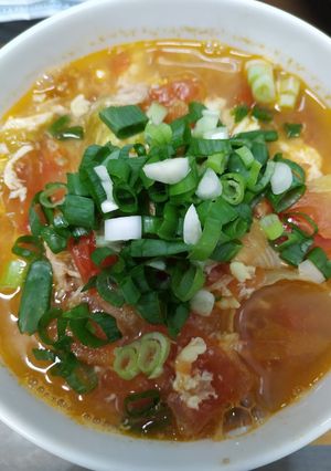 蕃茄鮪魚蛋花湯 的食譜成品照片