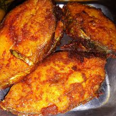 Surmai fish fried A picture of Surmai fish fried.
