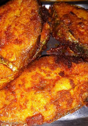 A picture of Surmai fish fried.