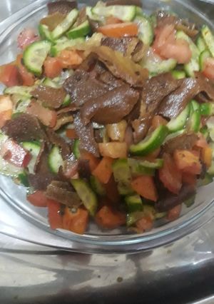 صورة لوصفة فتوش لذيذ جداً