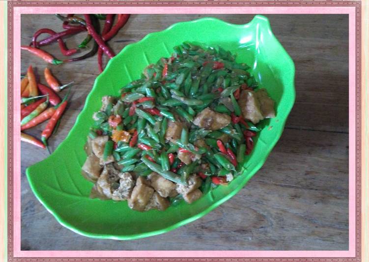 Tumis Buncis Tahu Coklat