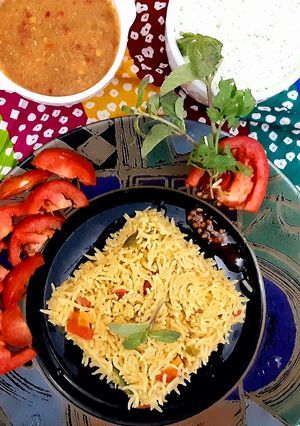A picture of Veggie pulao.