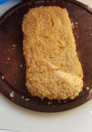 Una foto de Pan de avena y mantequilla de maní en microondas