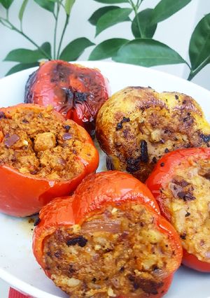 A picture of Stuffed bellpepper.